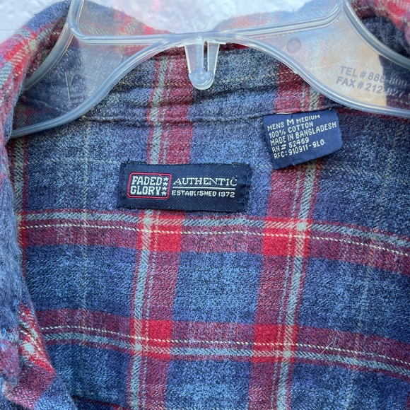 Vintage Long Sleeve Flannel Shirt - Picture 5 of 10